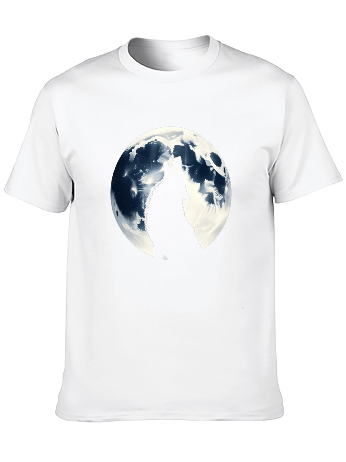 Wolf Moon Graphic T-Shirt - Black