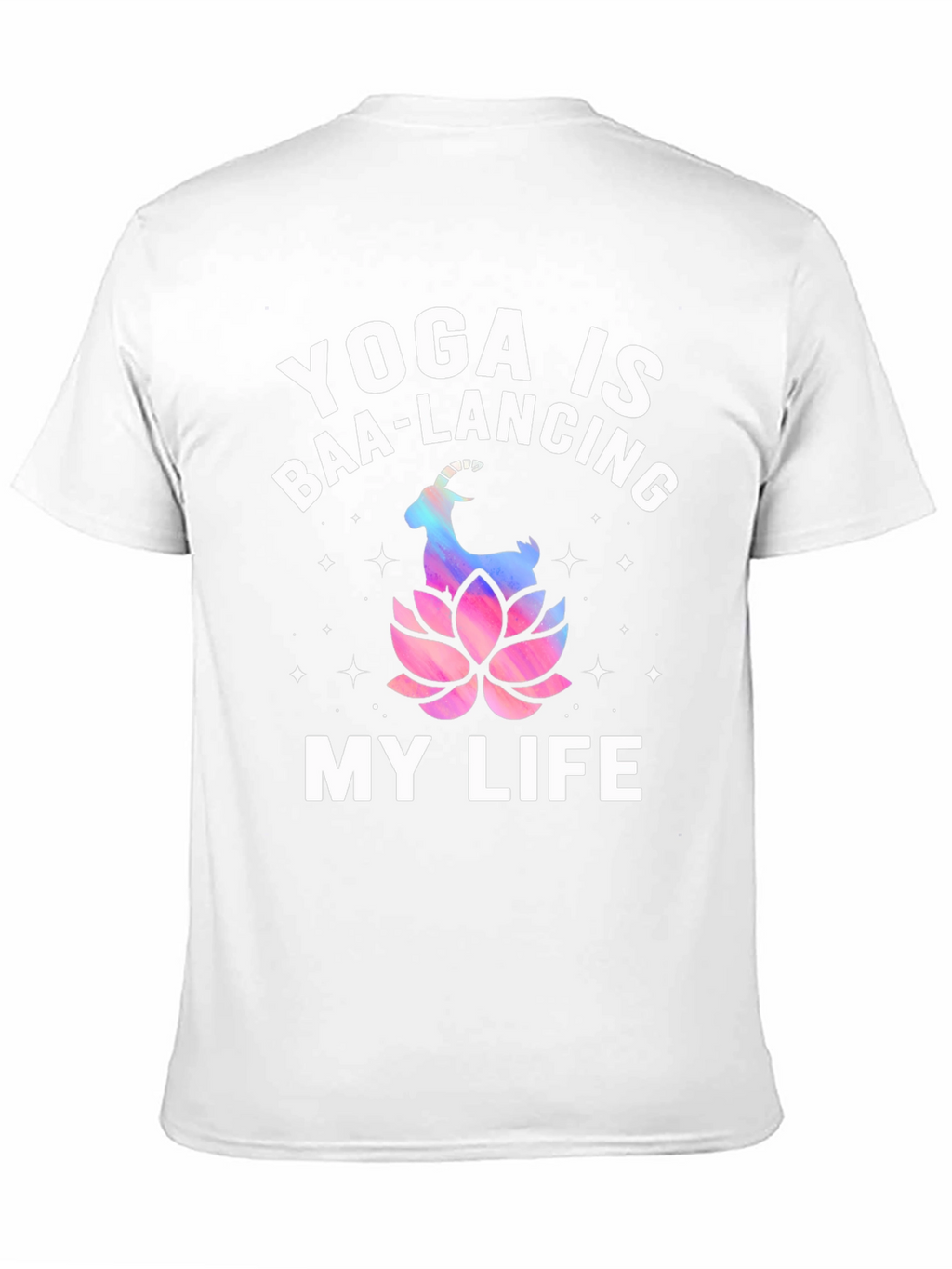 Yoga is Baa-Lancing My Life T-Shirt - Black