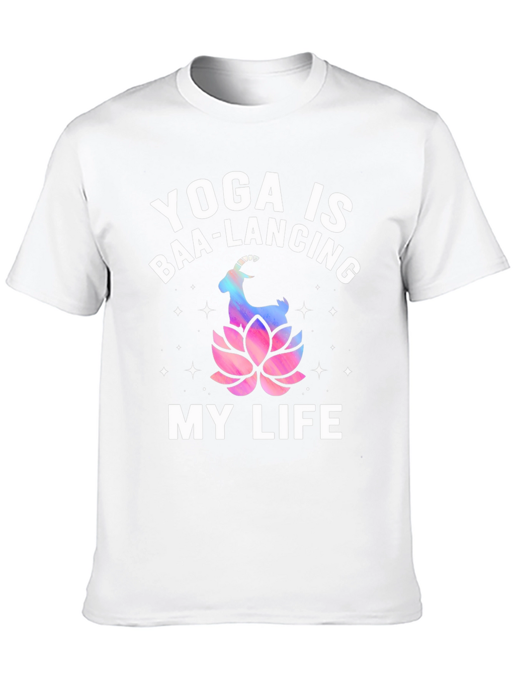 Yoga is Baa-Lancing My Life T-Shirt - Black