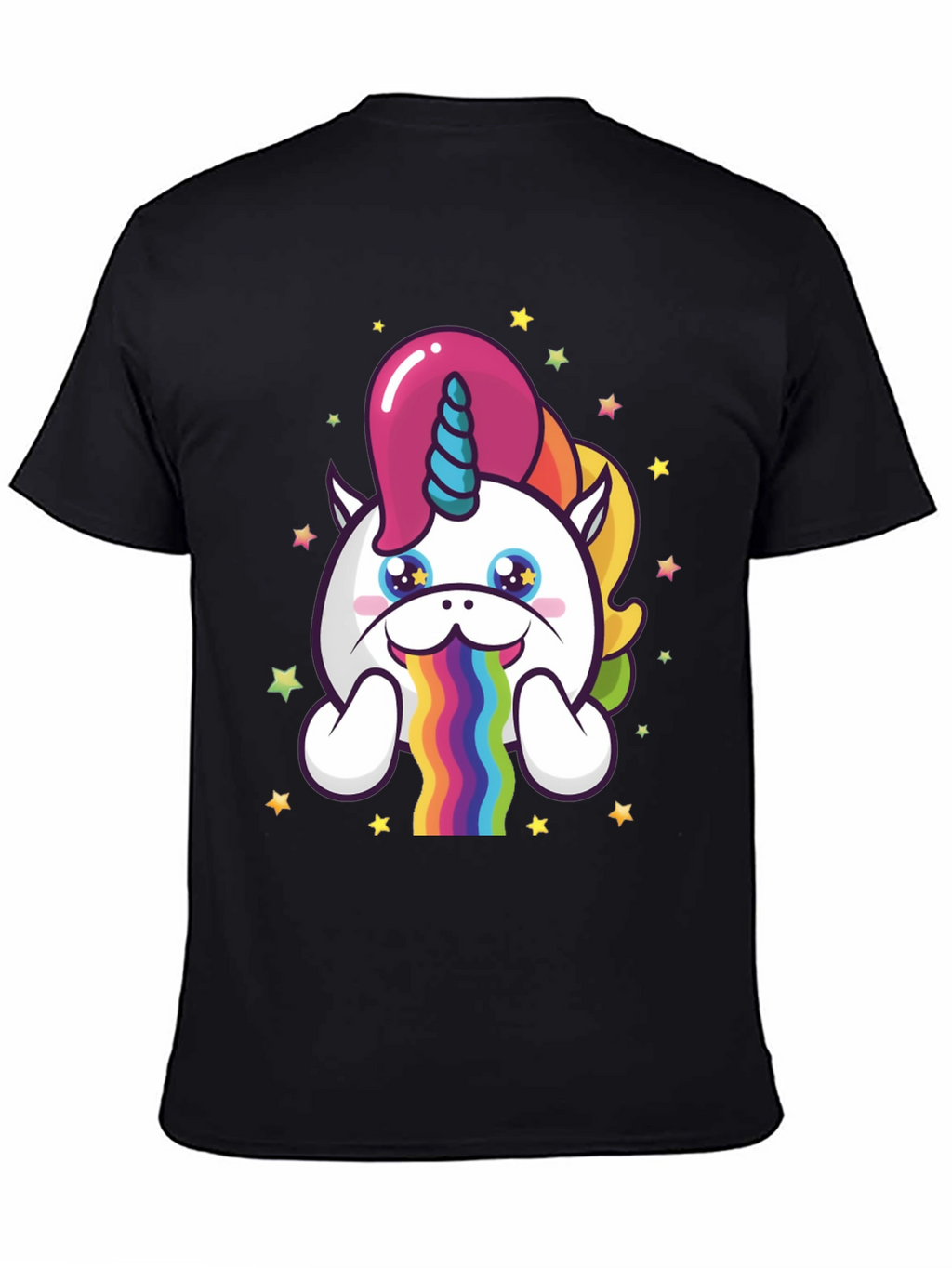 Unicorn Rainbow Puke Graphic Tee