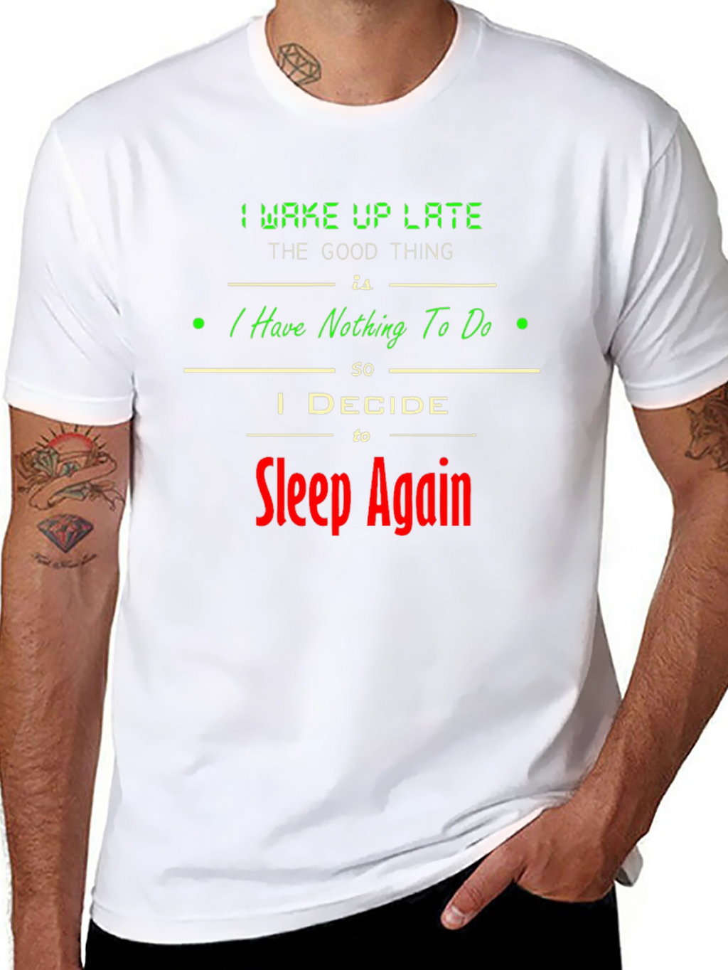 Sleep Again Graphic Tee - Funny Lazy Day T-Shirt