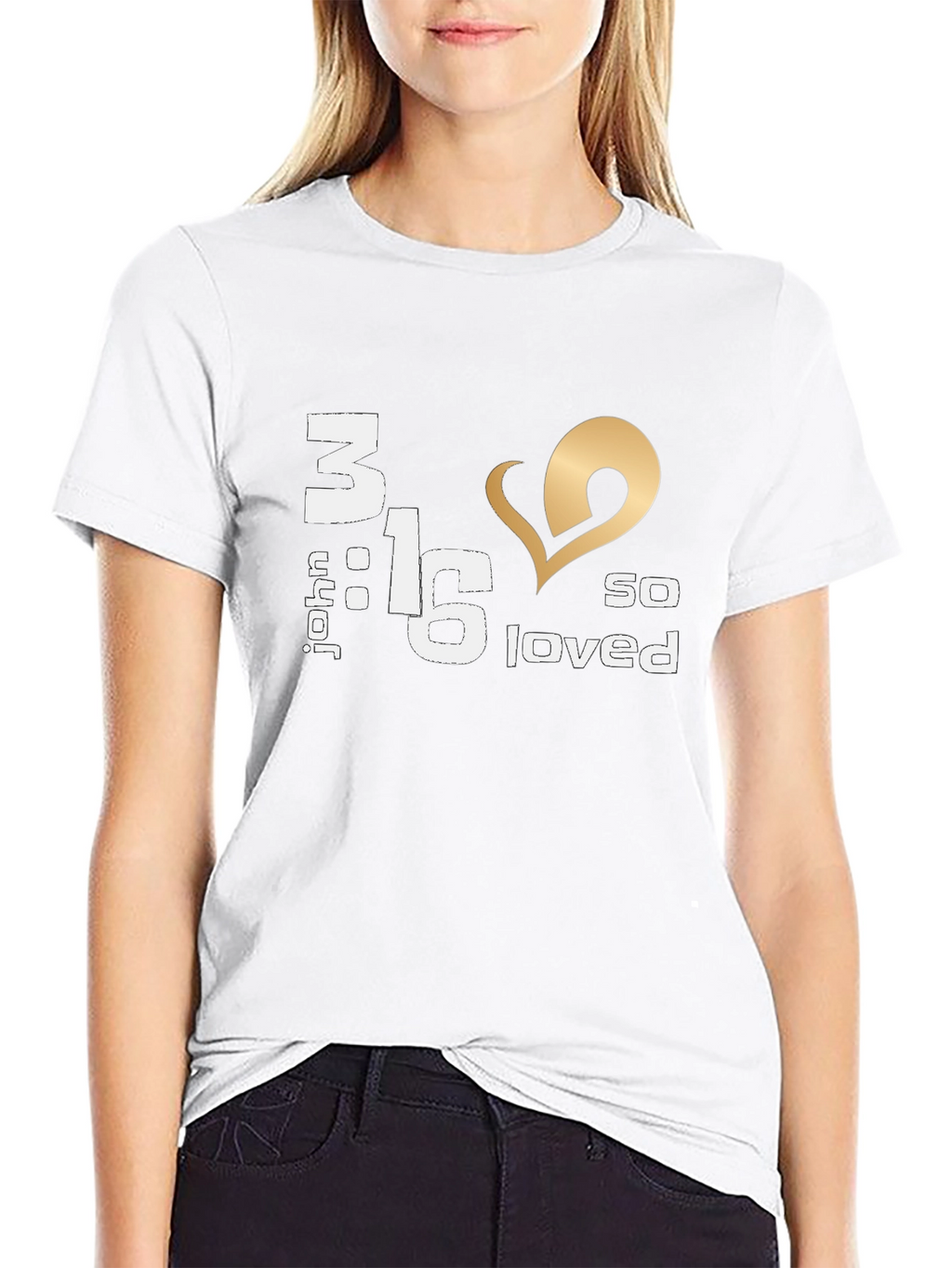 John 3:16 So Loved Graphic Tee