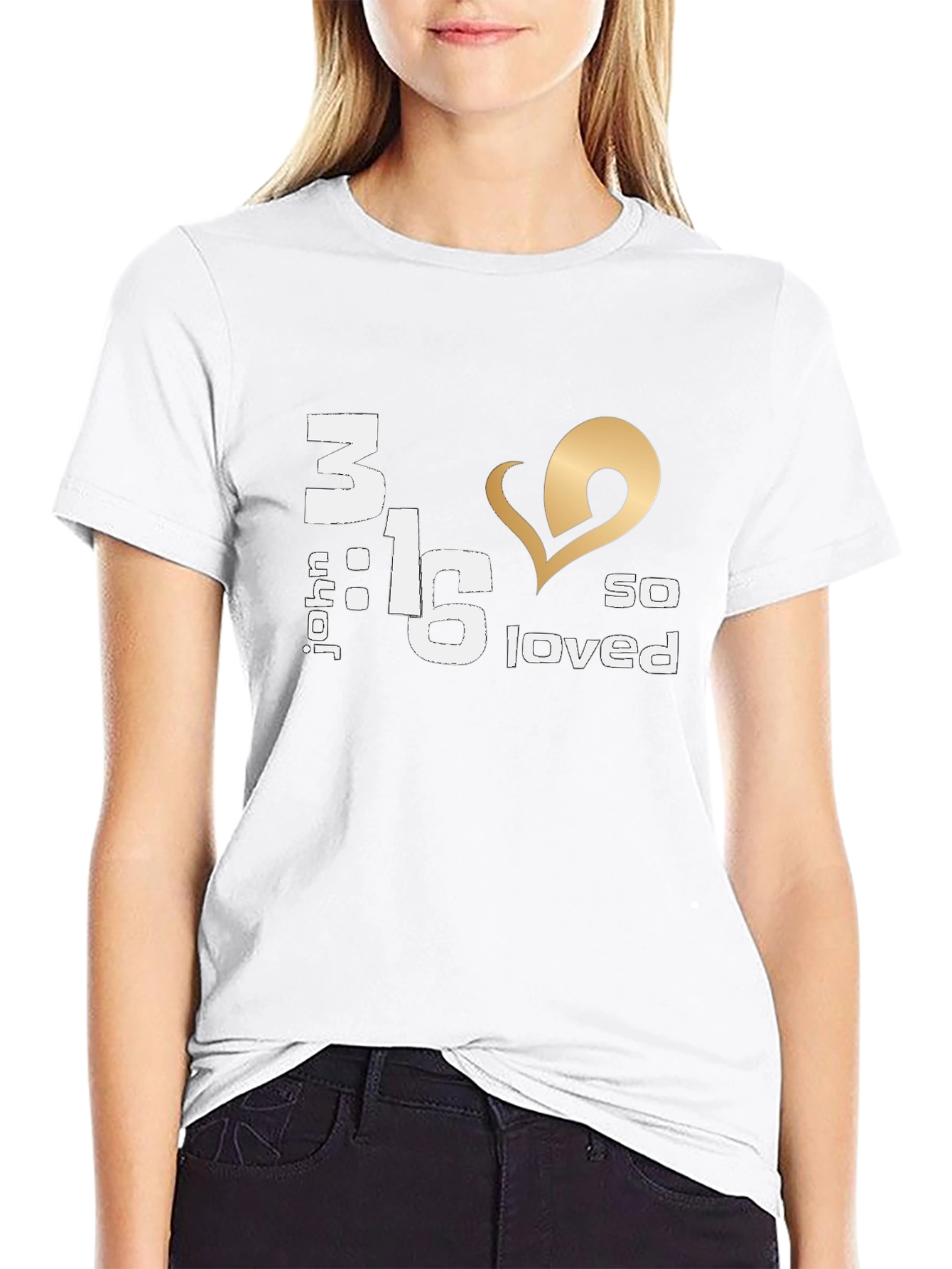 John 3:16 So Loved Graphic Tee
