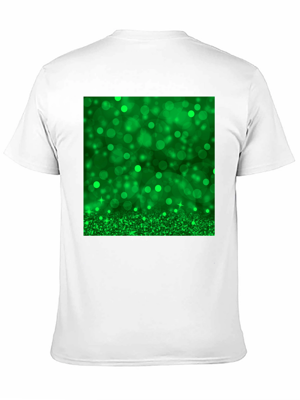 Green Sparkle Black T-Shirt