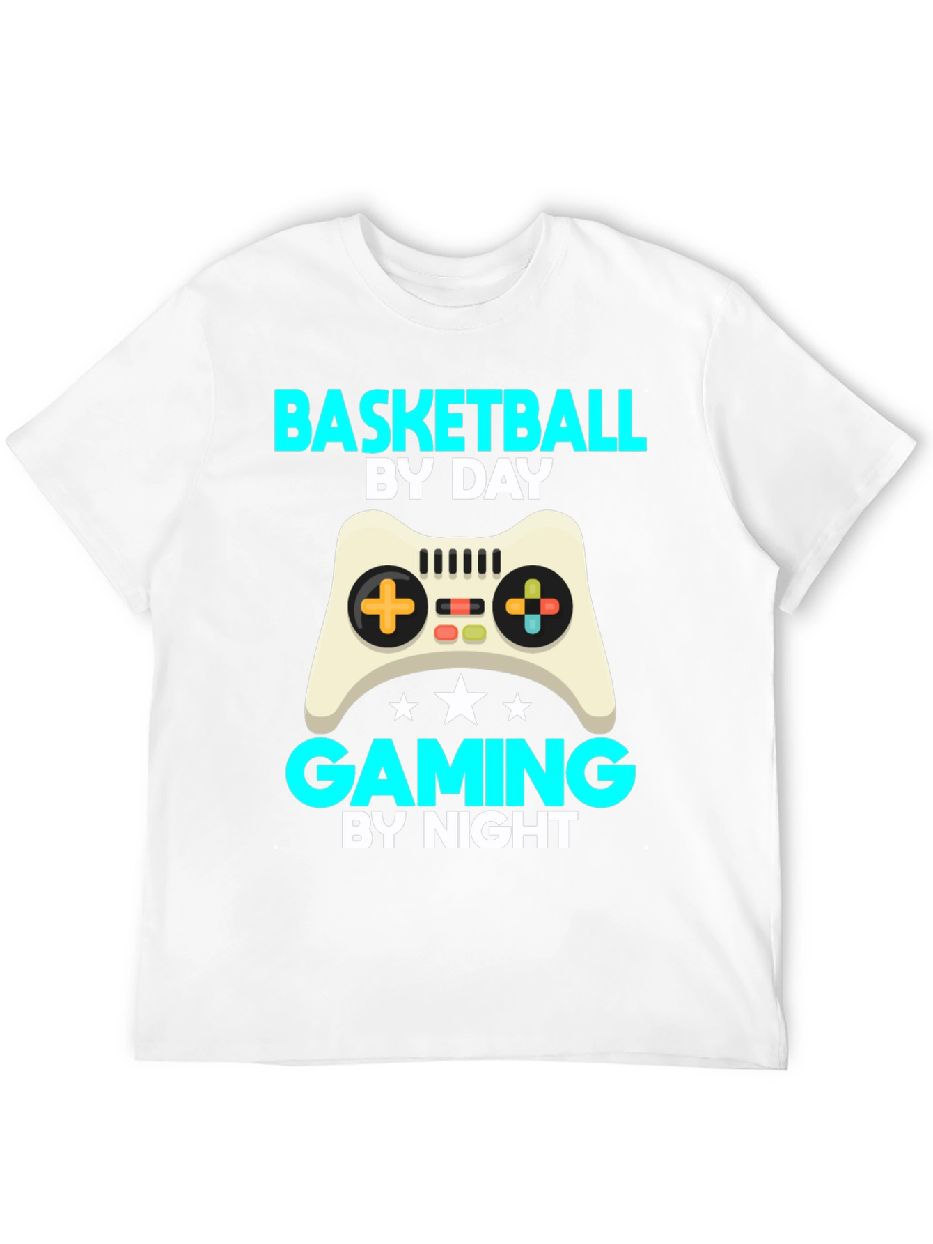 Basketball by Day Gaming by Night T-Shirt