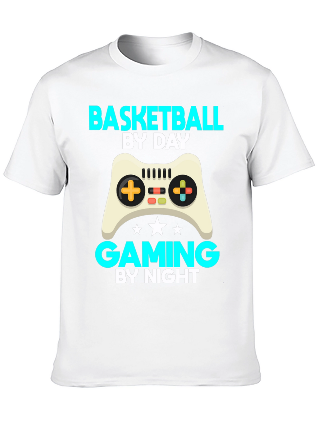 Basketball by Day Gaming by Night T-Shirt