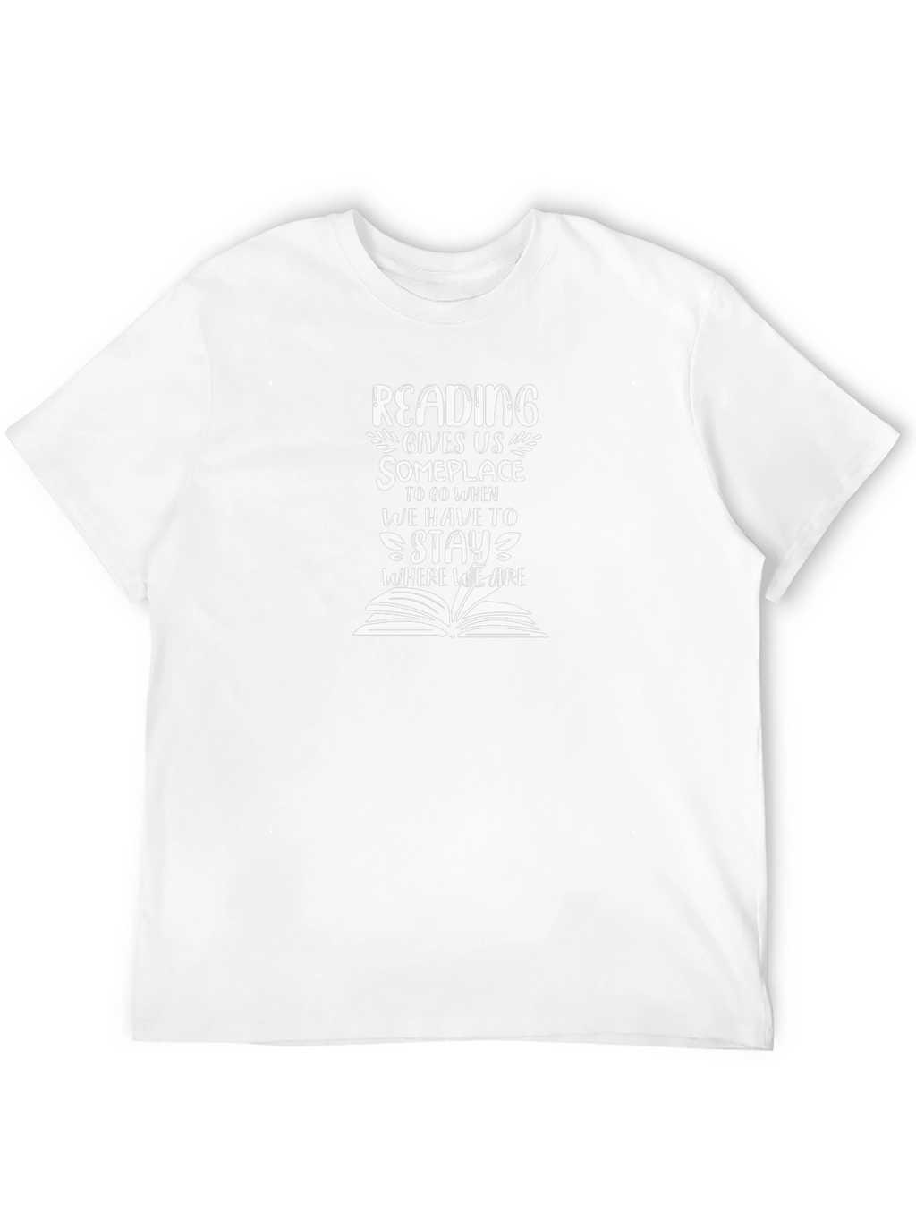 Reading Gives Us Someplace Black T-Shirt