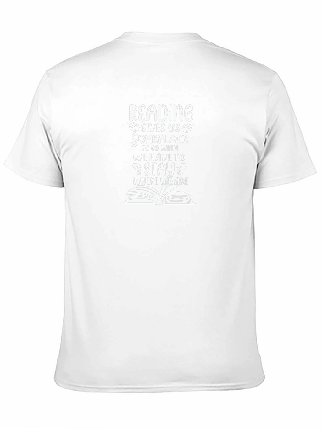 Reading Gives Us Someplace Black T-Shirt