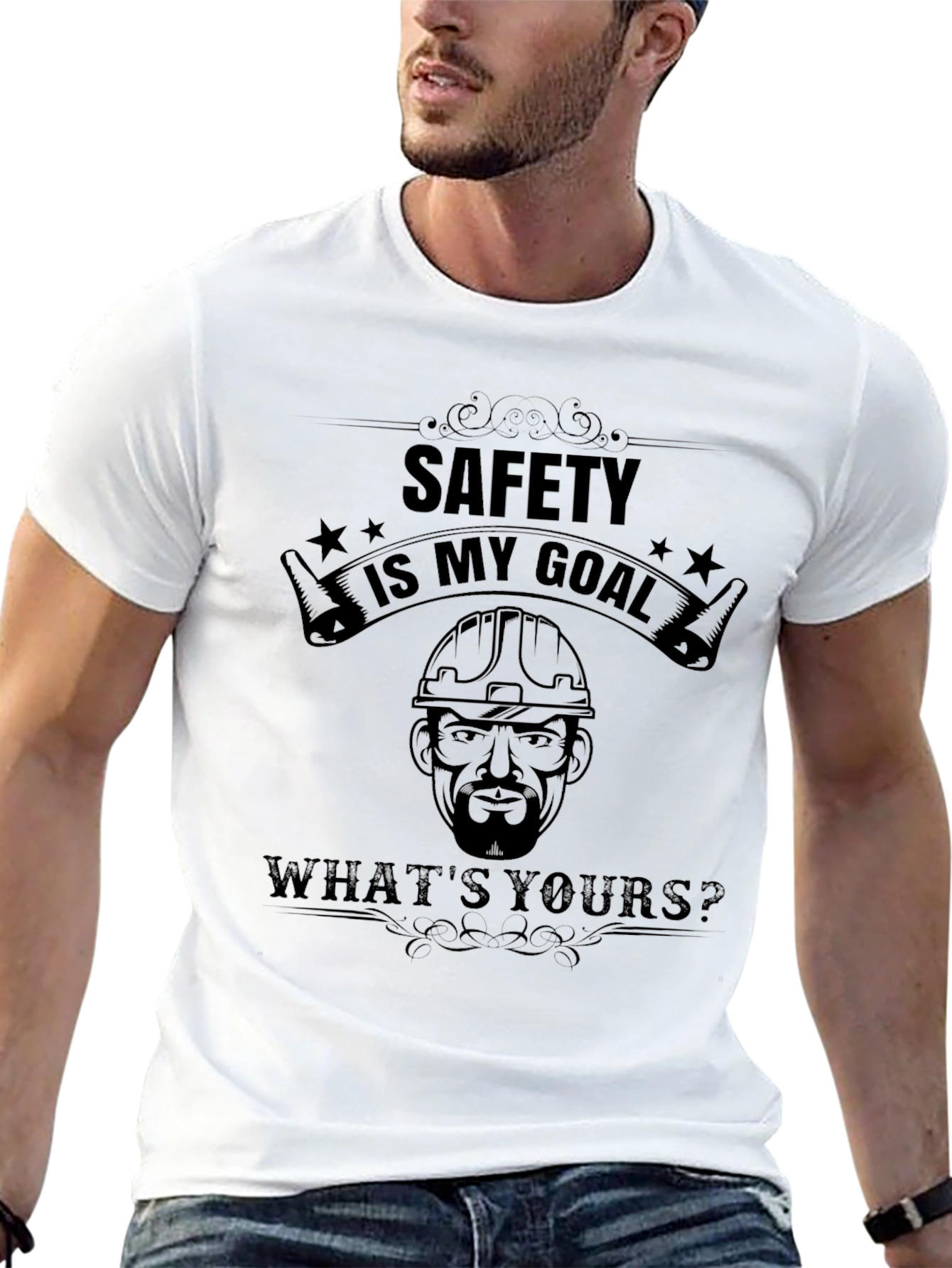 Safety Goal T-Shirt: Construction Worker Tee