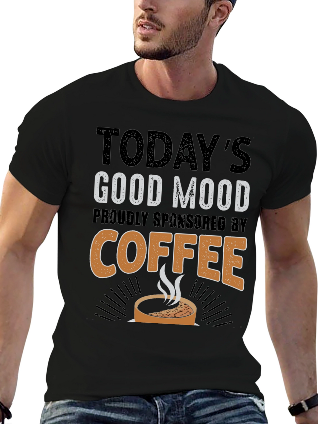 Todays Good Mood Coffee Sponsored T-Shirt