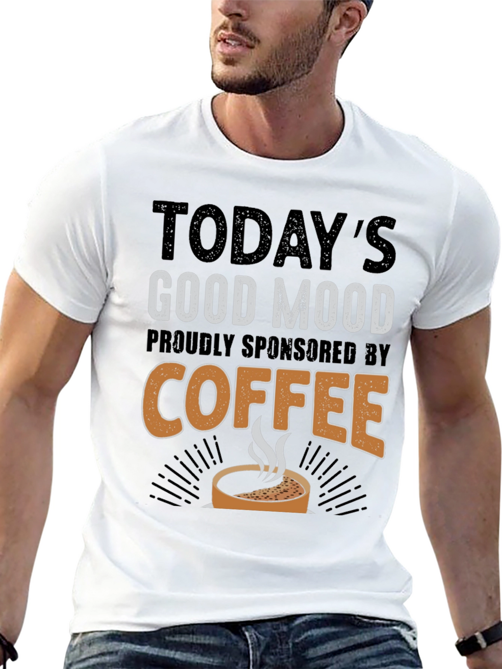 Todays Good Mood Coffee Sponsored T-Shirt