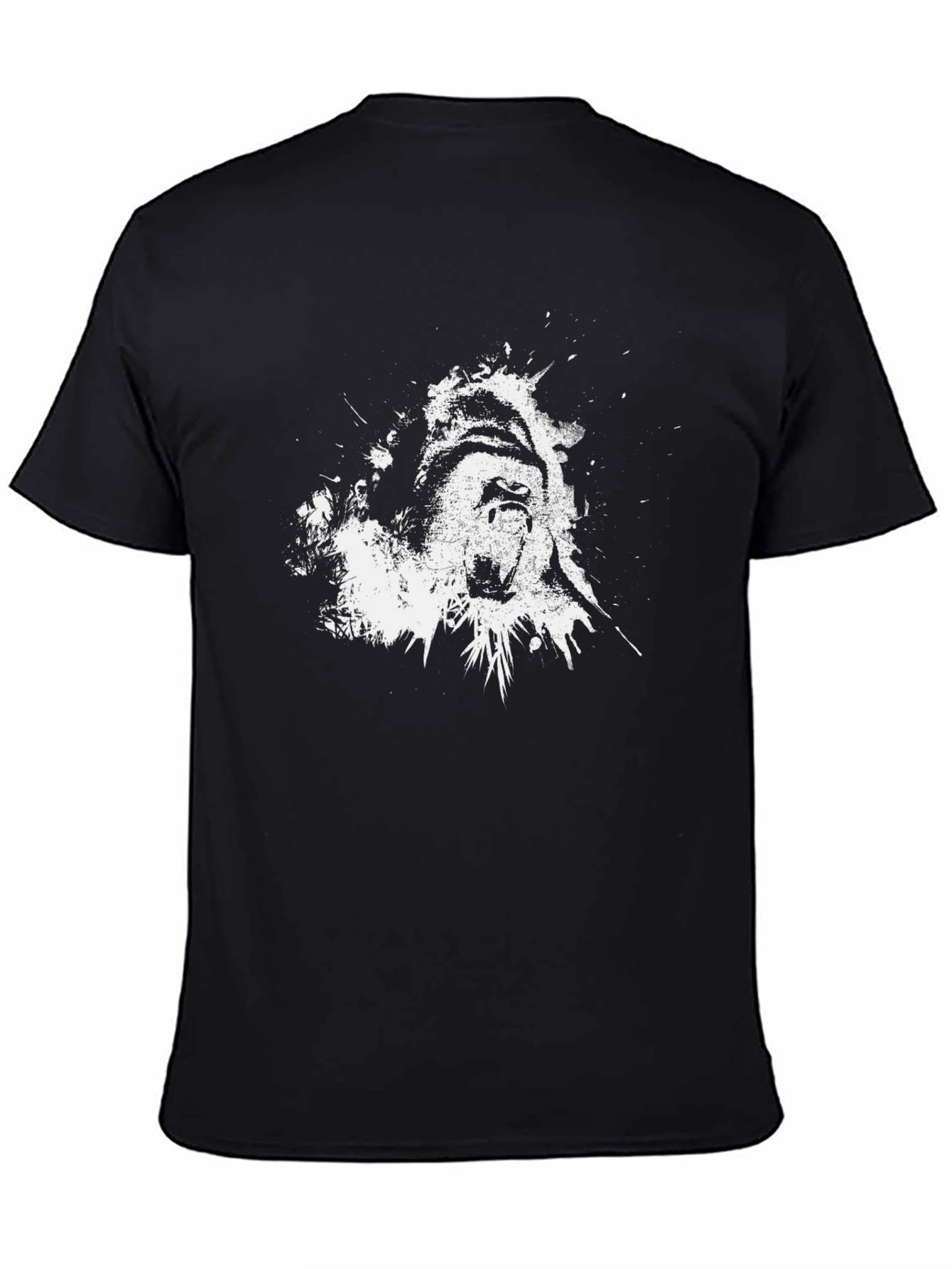 Gritty Gorilla Graphic Tee - Black Cotton T-Shirt