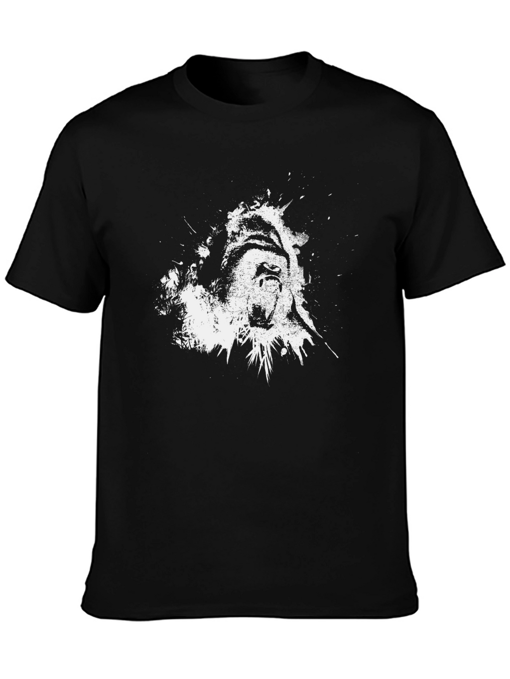 Gritty Gorilla Graphic Tee - Black Cotton T-Shirt