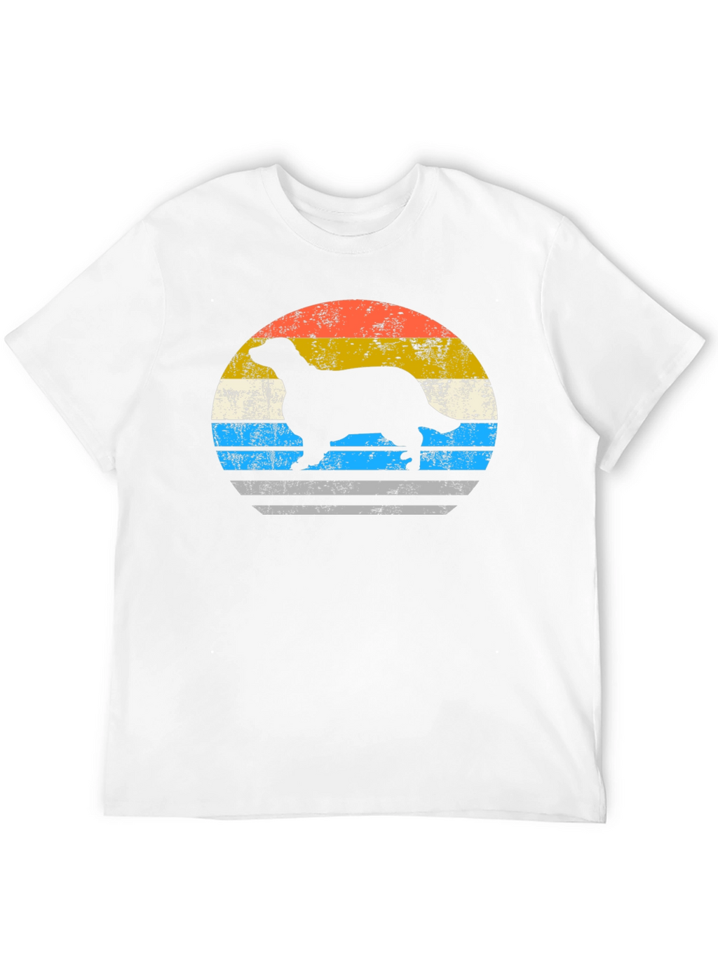 Retro Ferret Sunset Graphic T-Shirt