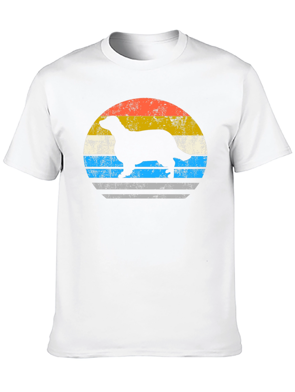 Retro Ferret Sunset Graphic T-Shirt