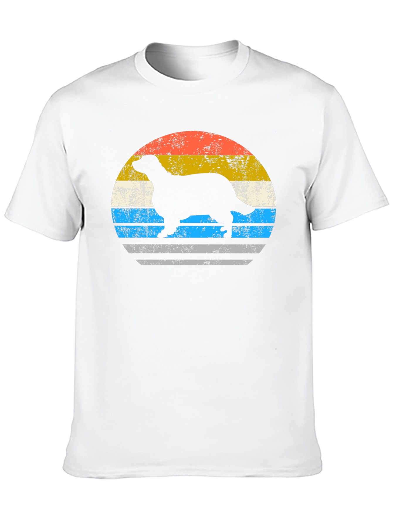 Retro Ferret Sunset Graphic T-Shirt
