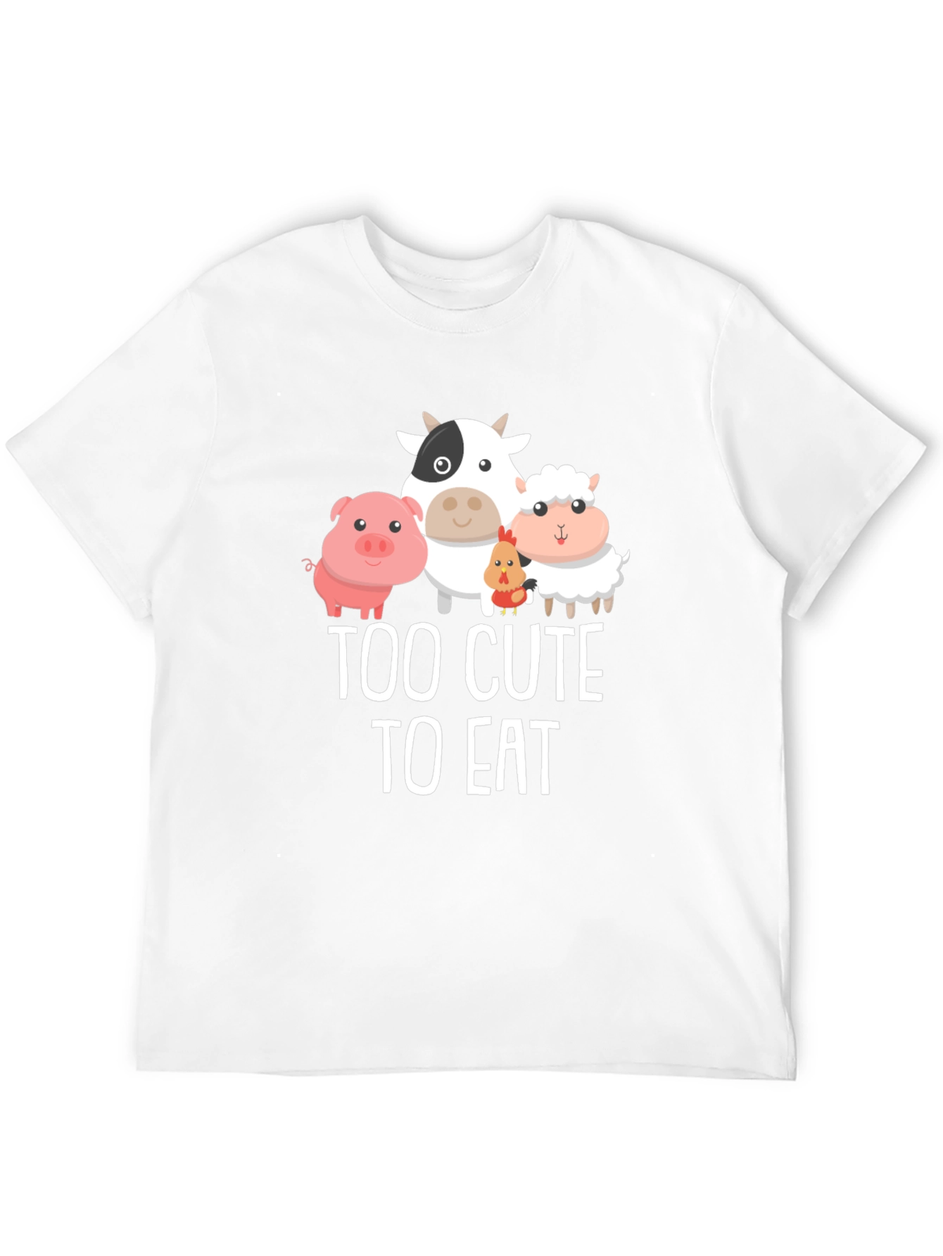 Too Cute To Eat Vegan Graphic T-Shirt