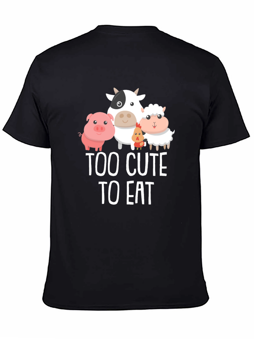 Too Cute To Eat Vegan Graphic T-Shirt