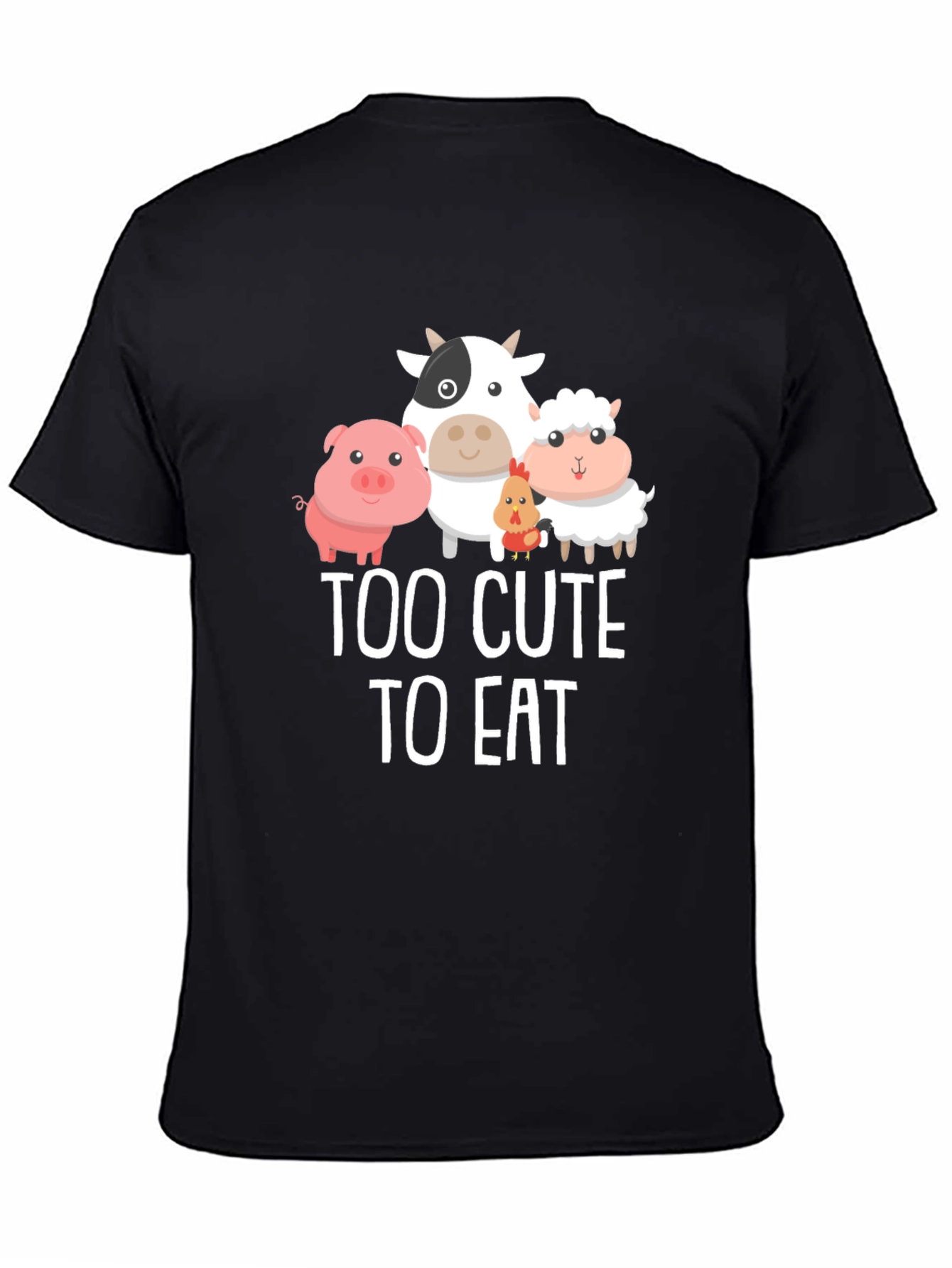 Too Cute To Eat Vegan Graphic T-Shirt