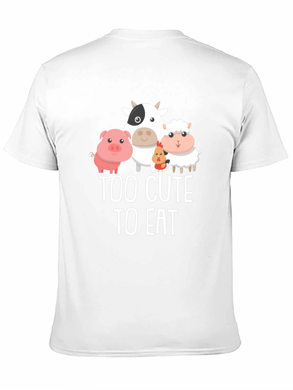 Too Cute To Eat Vegan Graphic T-Shirt