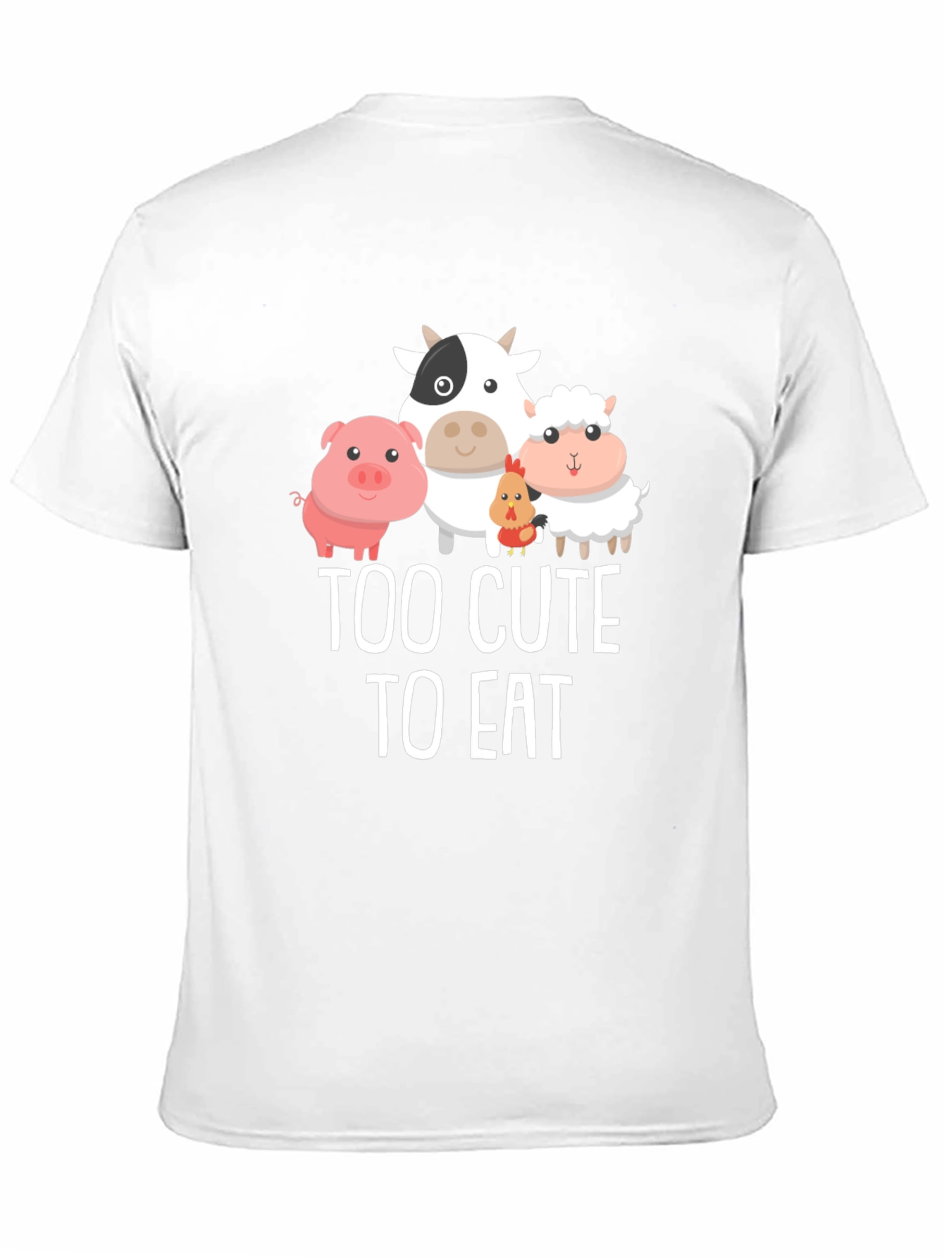 Too Cute To Eat Vegan Graphic T-Shirt