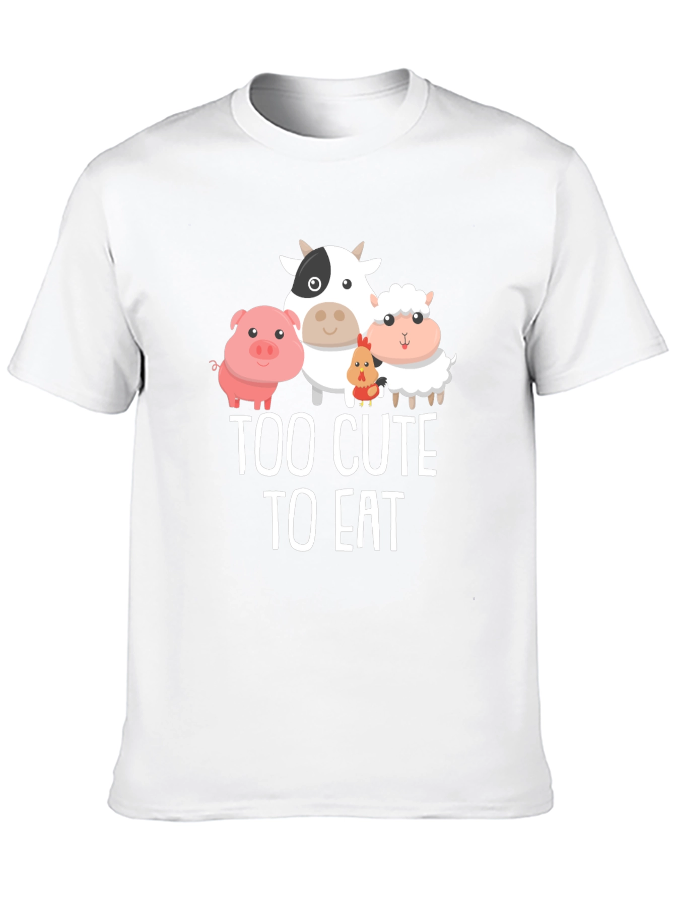 Too Cute To Eat Vegan Graphic T-Shirt