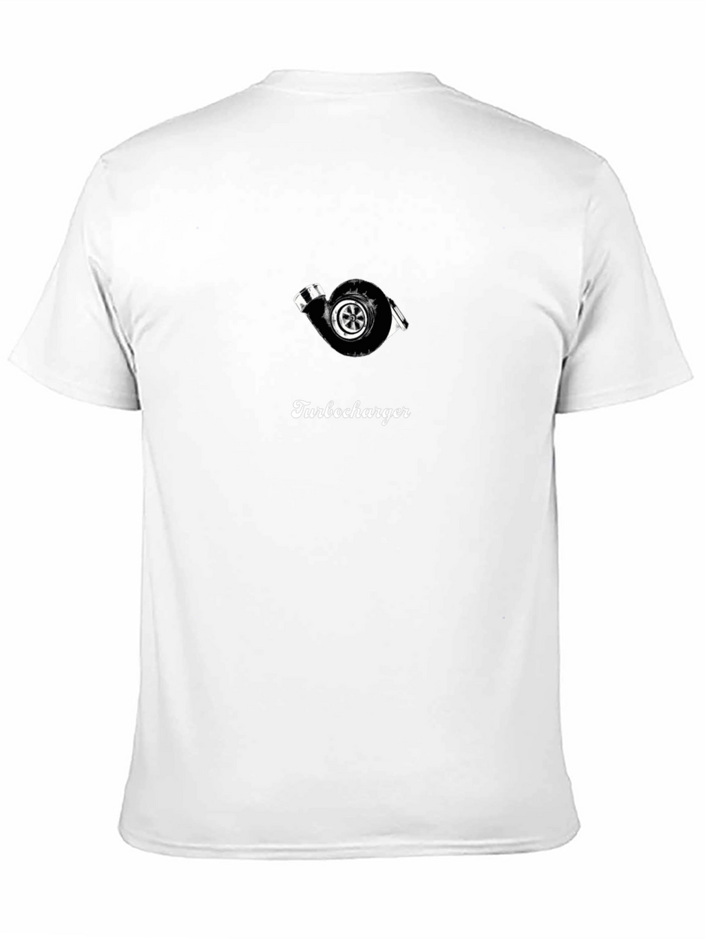 Turbocharger T-Shirt - Black Cotton Graphic Tee