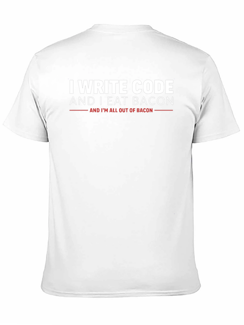 I Write Code and I Eat Bacon Graphic T-Shirt