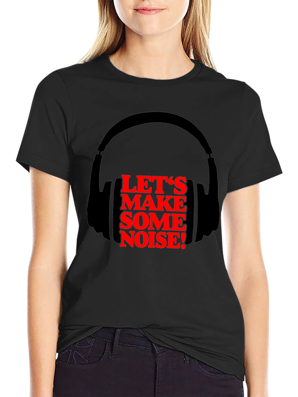 Lets Make Some Noise Tee - Headphones Graphic T-Shirt