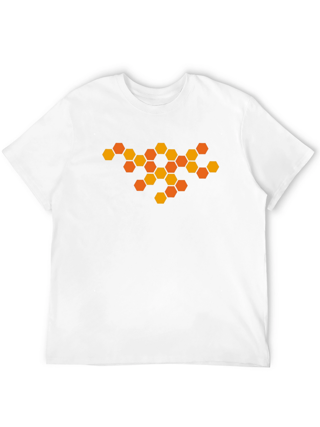 Honeycomb Graphic Tee - Modern Geometric Design