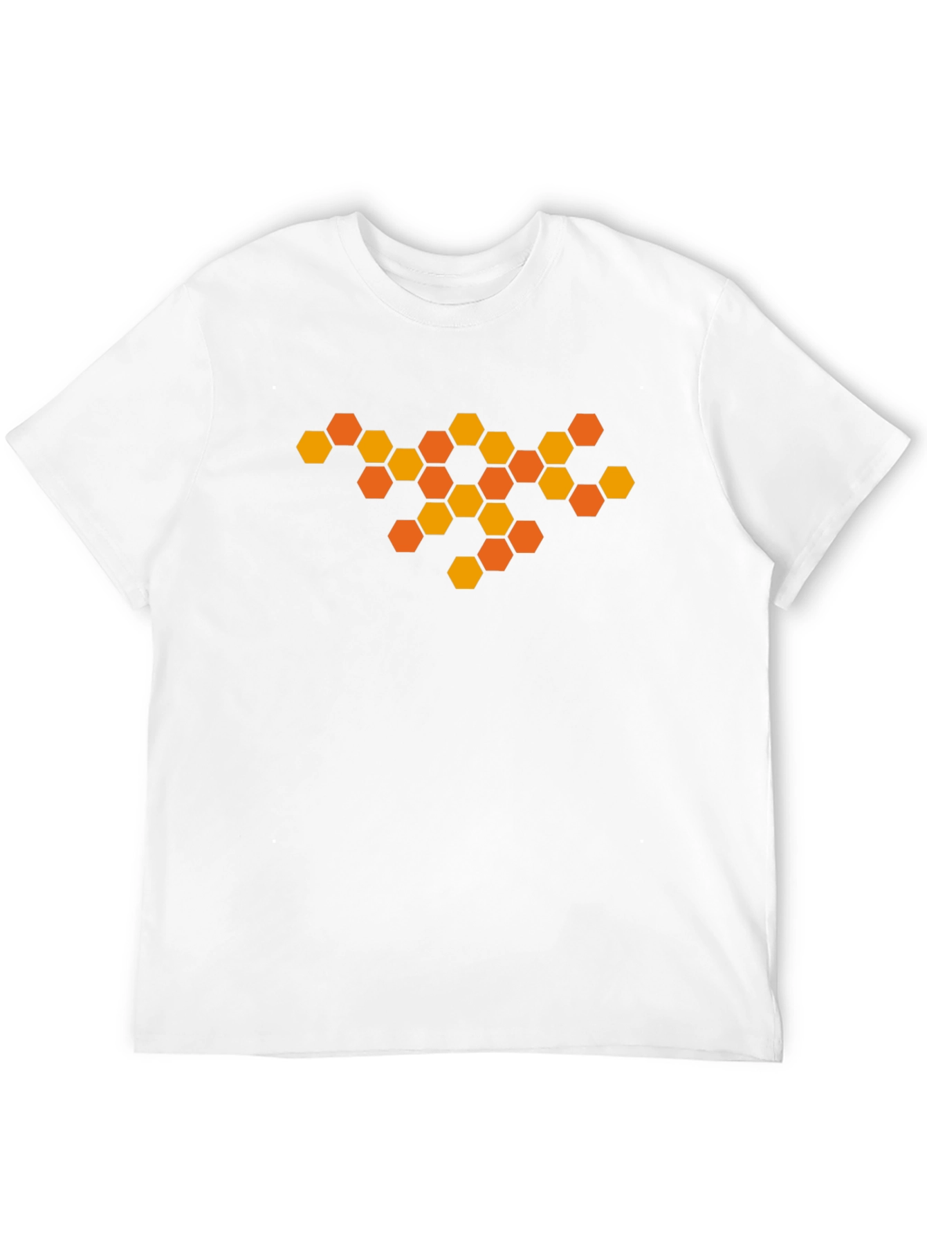 Honeycomb Graphic Tee - Modern Geometric Design