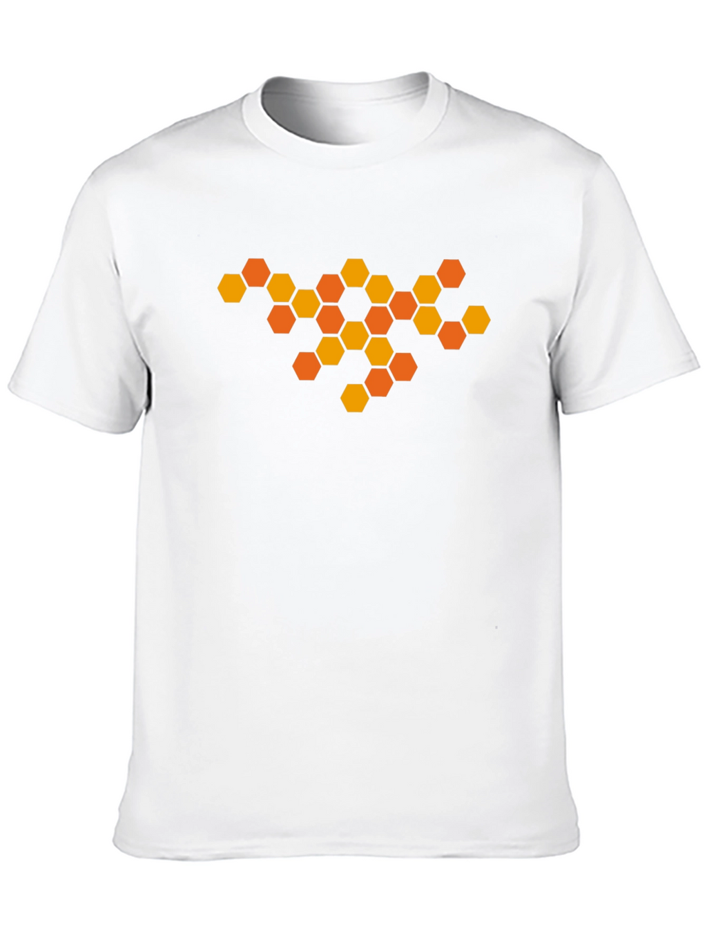 Honeycomb Graphic Tee - Modern Geometric Design