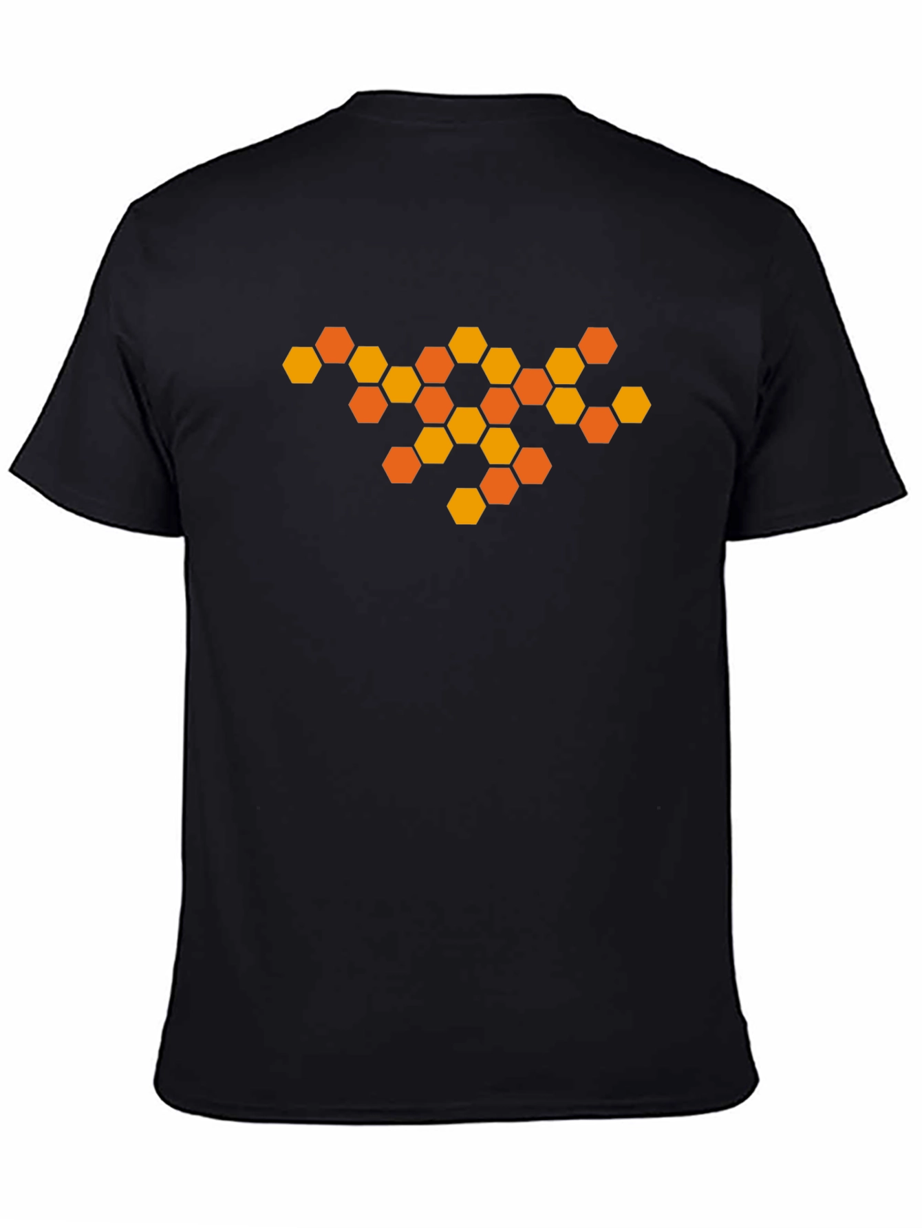 Honeycomb Graphic Tee - Modern Geometric Design