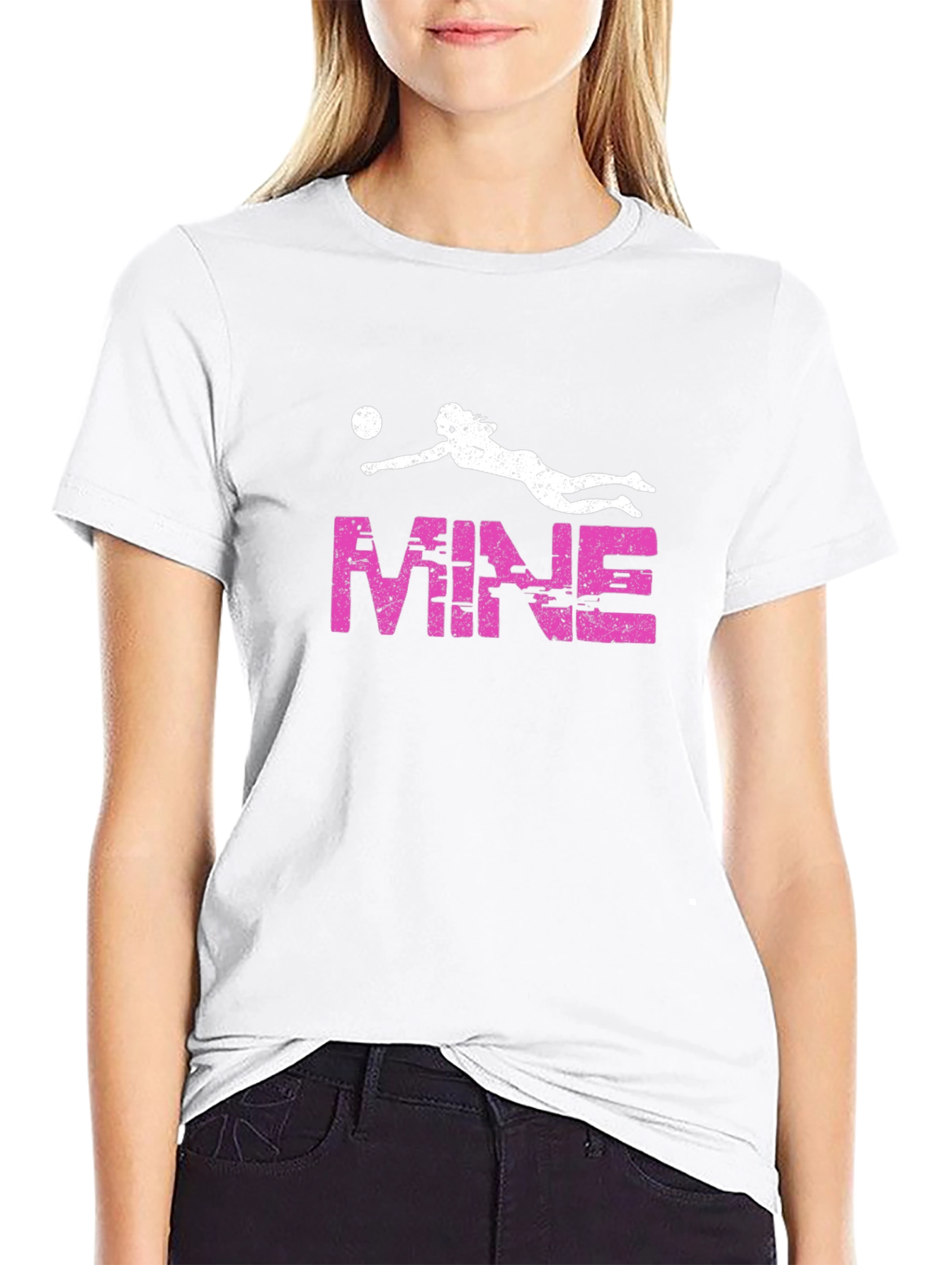 Volleyball Player MINE Graphic T-Shirt