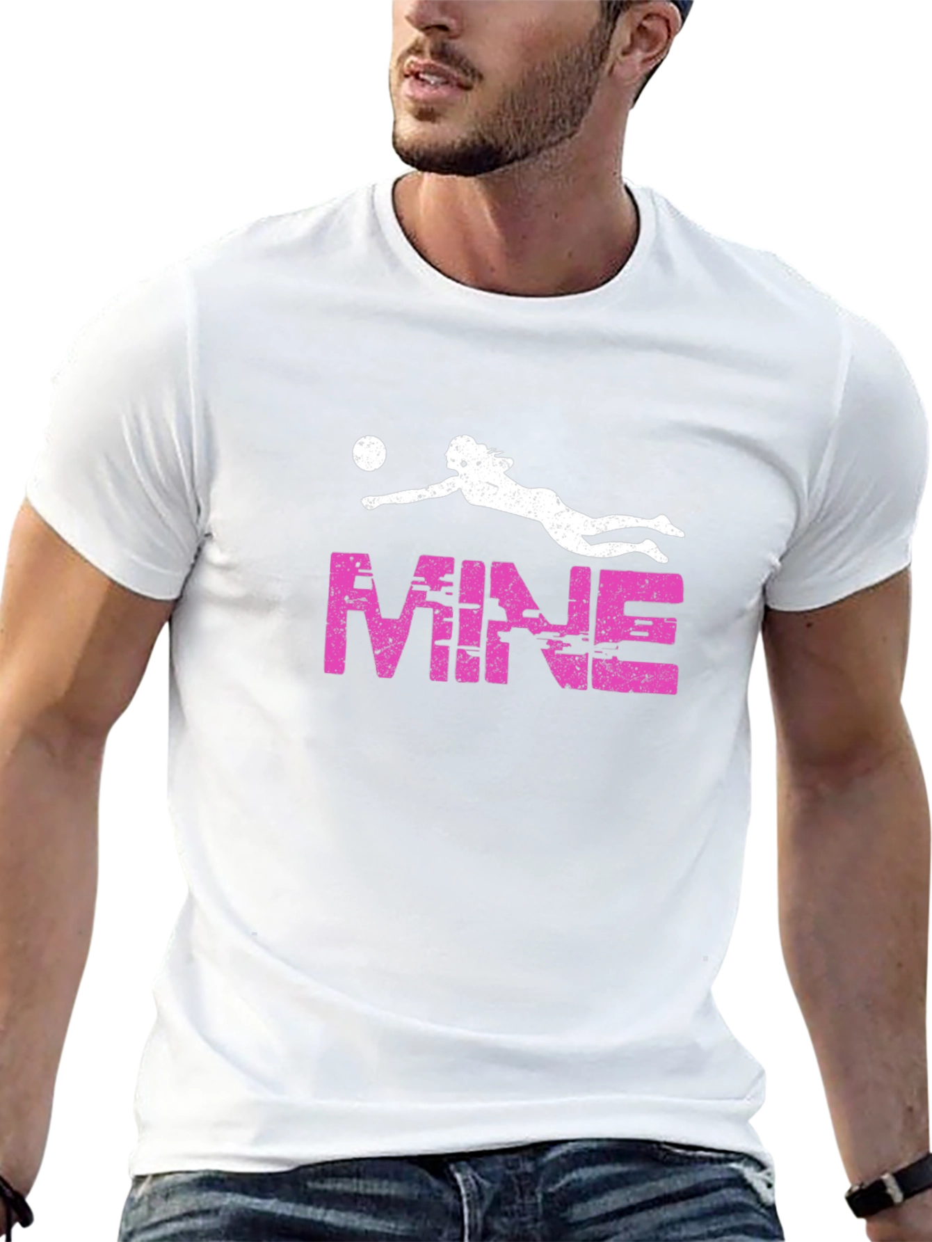 Volleyball Player MINE Graphic T-Shirt