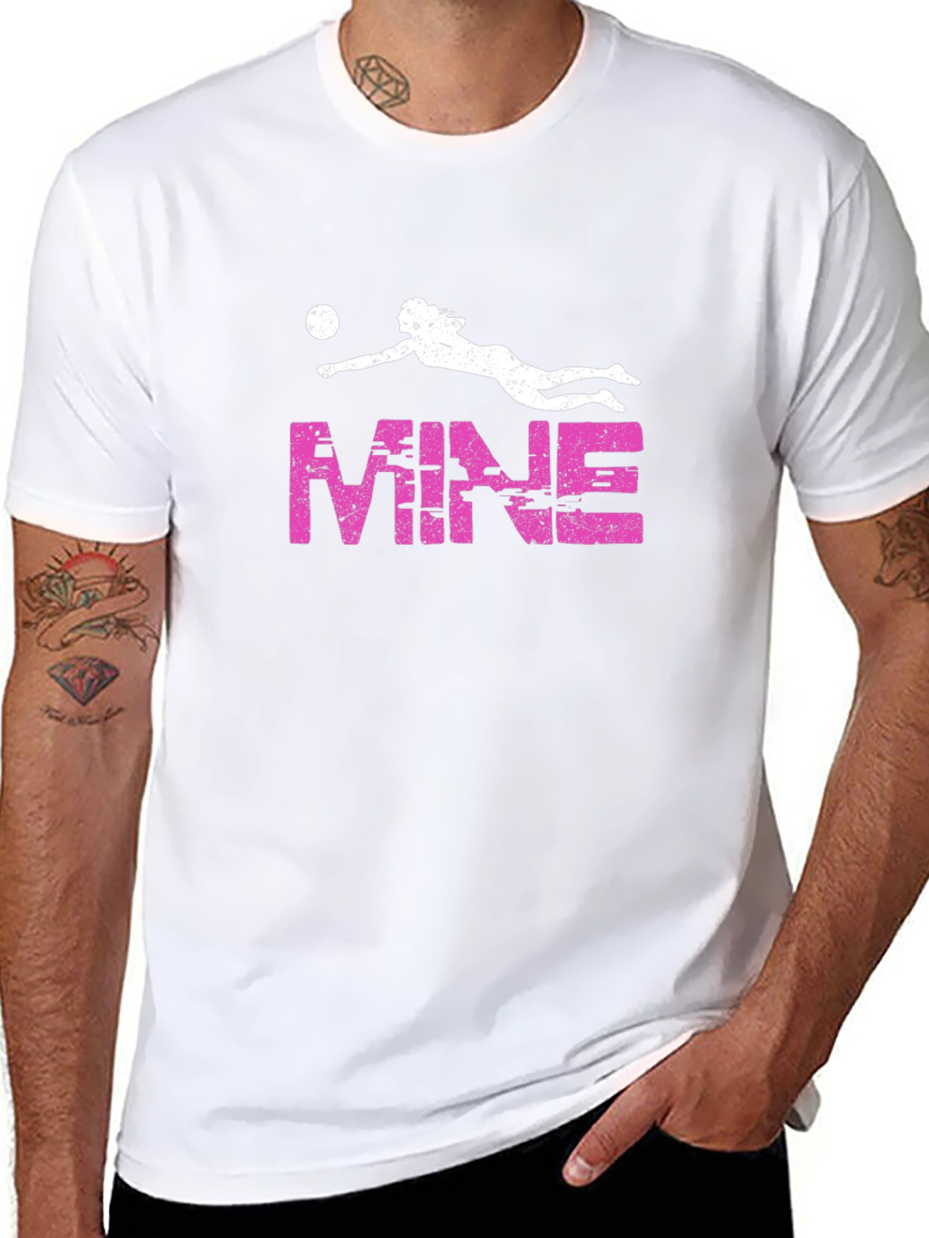 Volleyball Player MINE Graphic T-Shirt