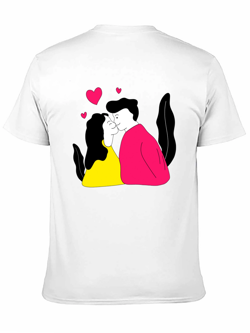 Couple Kissing T-Shirt - Black Graphic Tee