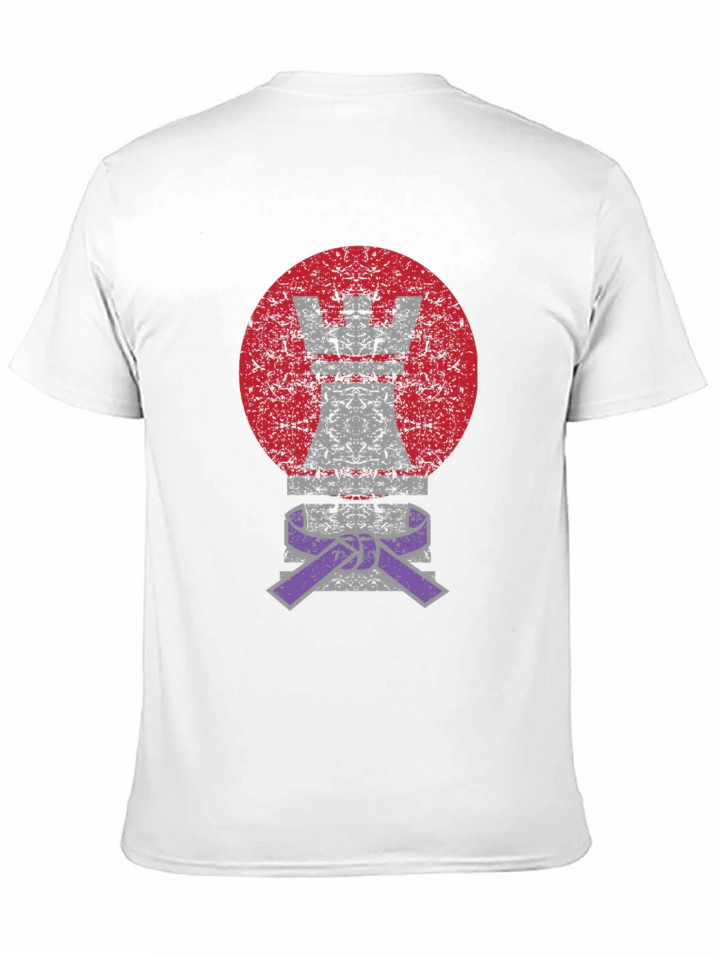 Chess Rook Jiu Jitsu Purple Belt Graphic T-Shirt
