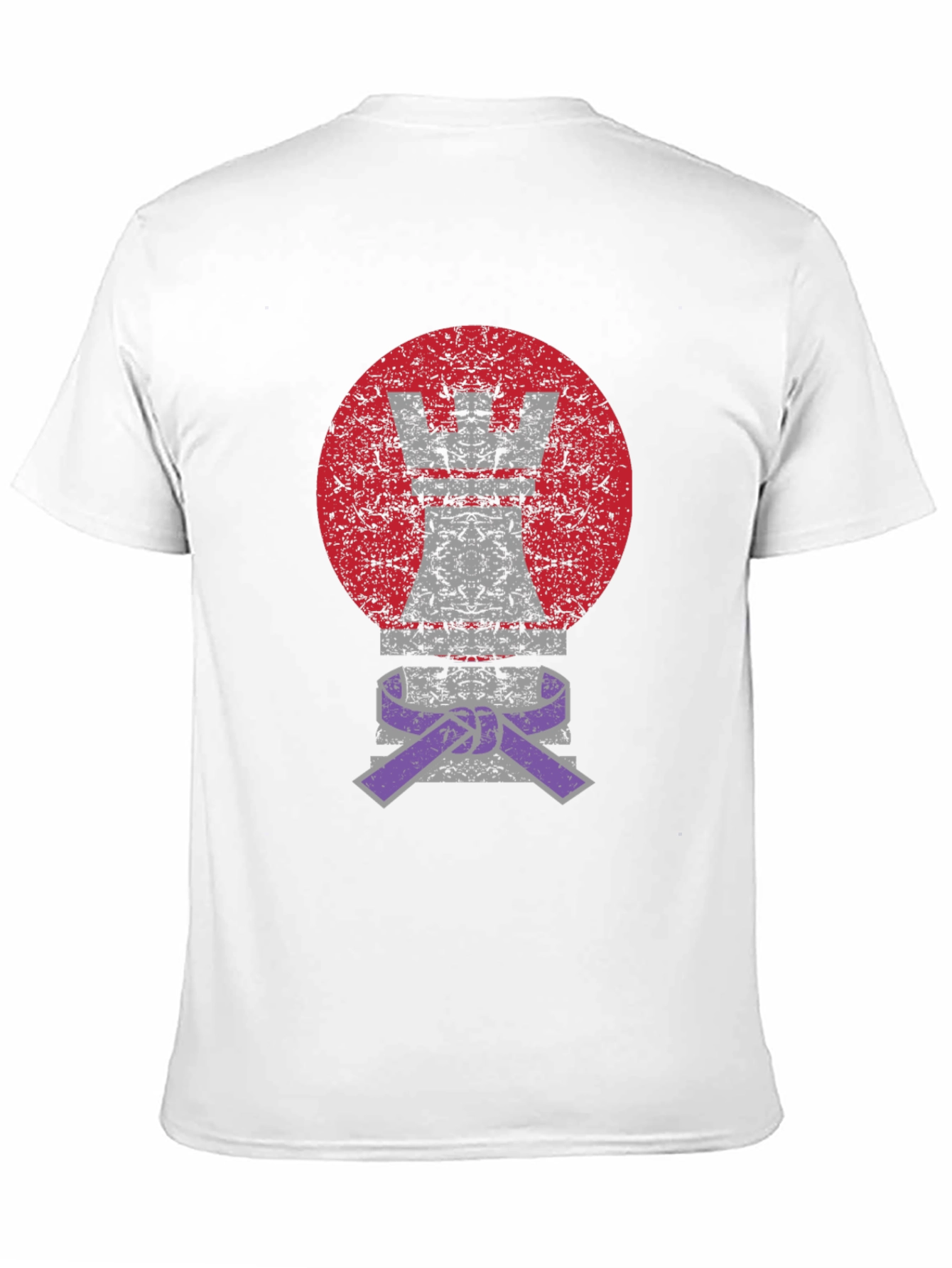Chess Rook Jiu Jitsu Purple Belt Graphic T-Shirt