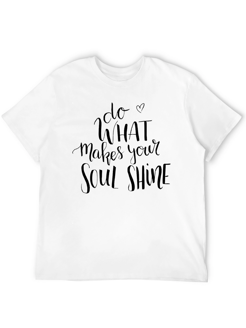 Soul Shine Graphic Tee - Inspirational Black T-Shirt