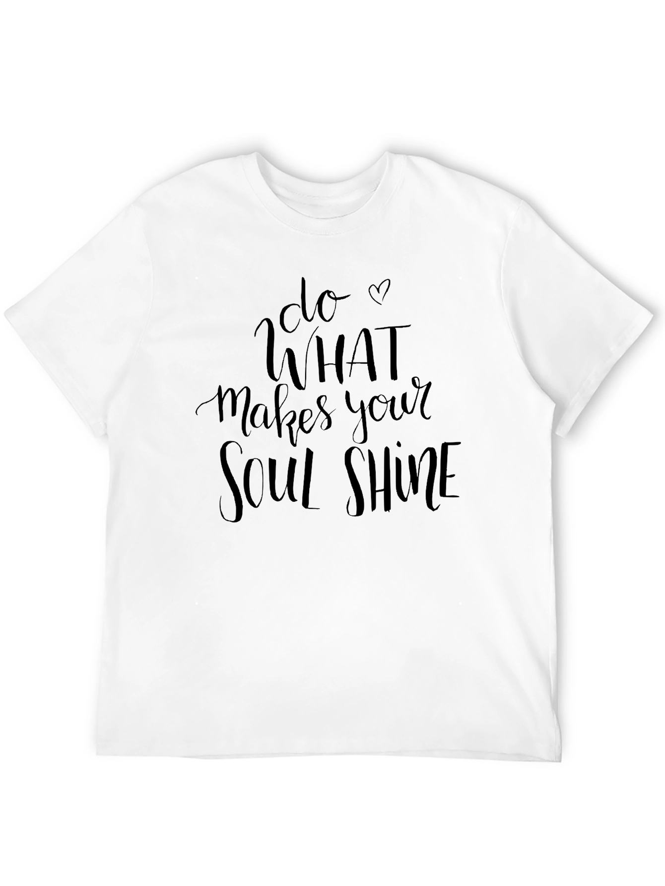 Soul Shine Graphic Tee - Inspirational Black T-Shirt