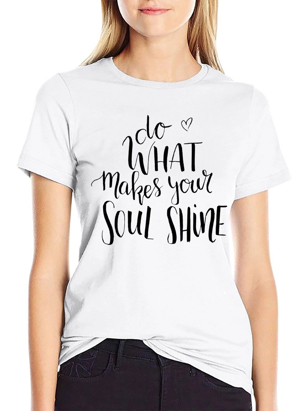 Soul Shine Graphic Tee - Inspirational Black T-Shirt