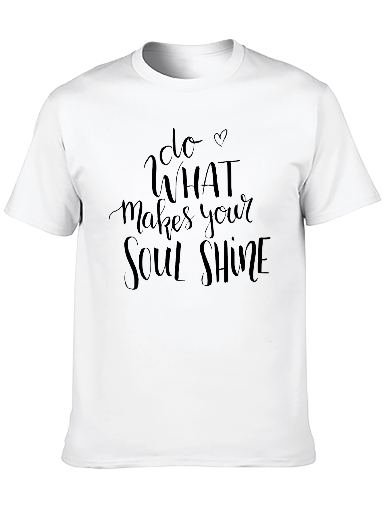 Soul Shine Graphic Tee - Inspirational Black T-Shirt
