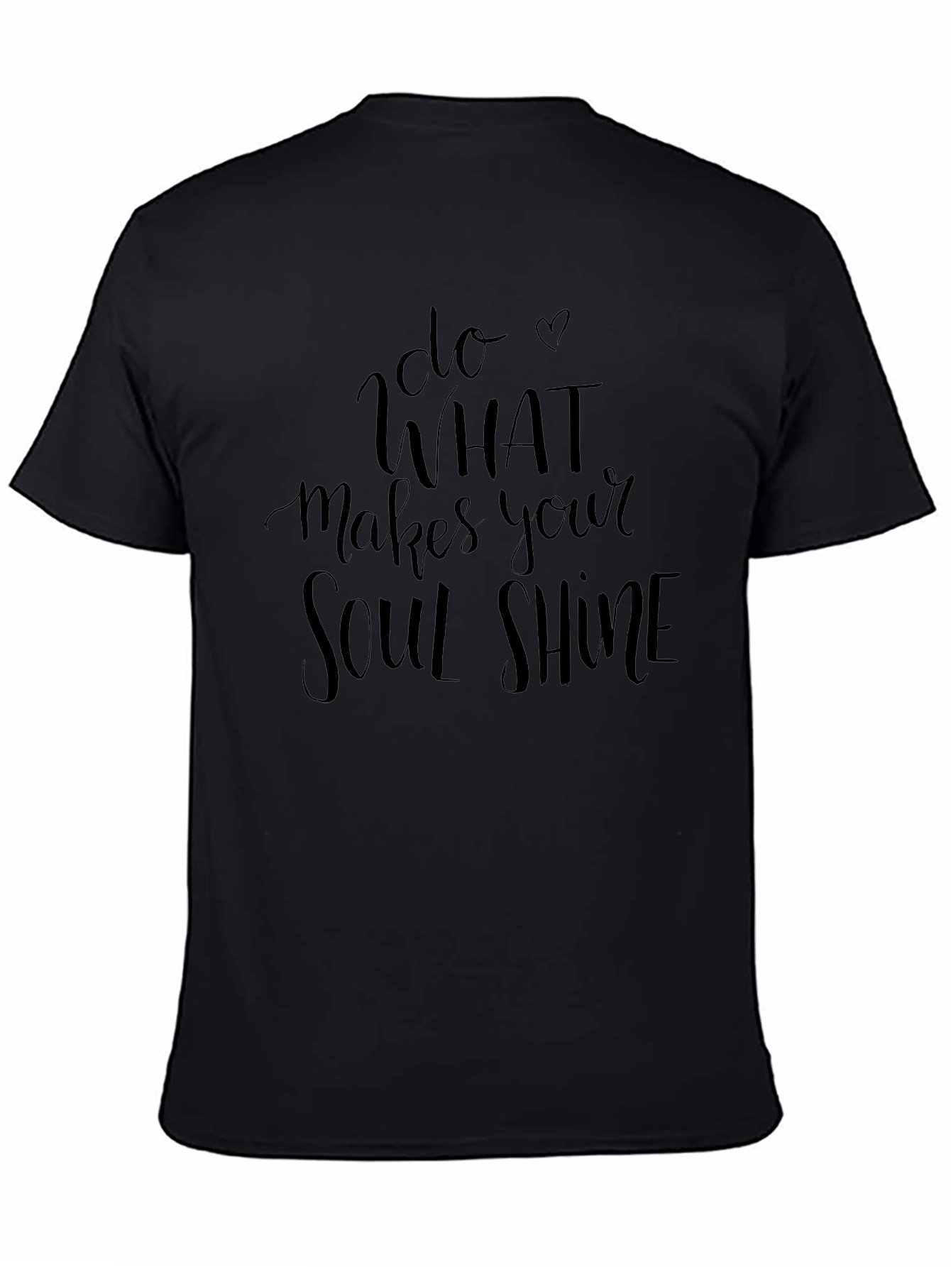 Soul Shine Graphic Tee - Inspirational Black T-Shirt