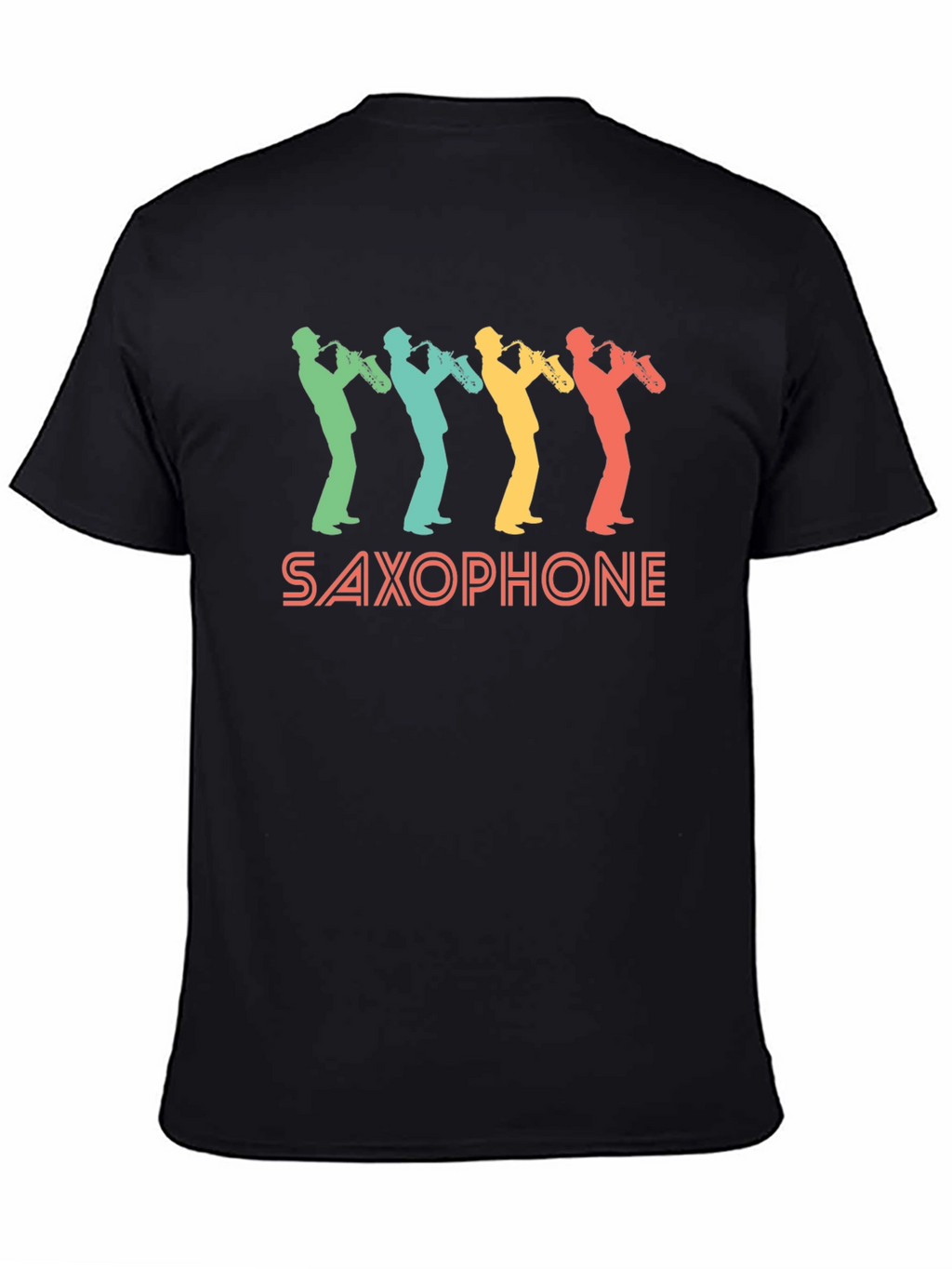 Retro Saxophone Player Graphic Tee