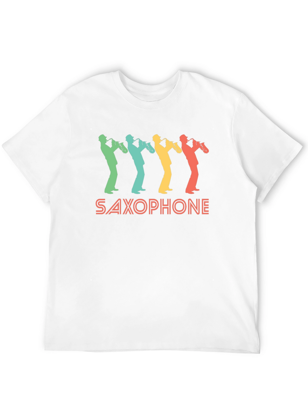 Retro Saxophone Player Graphic Tee