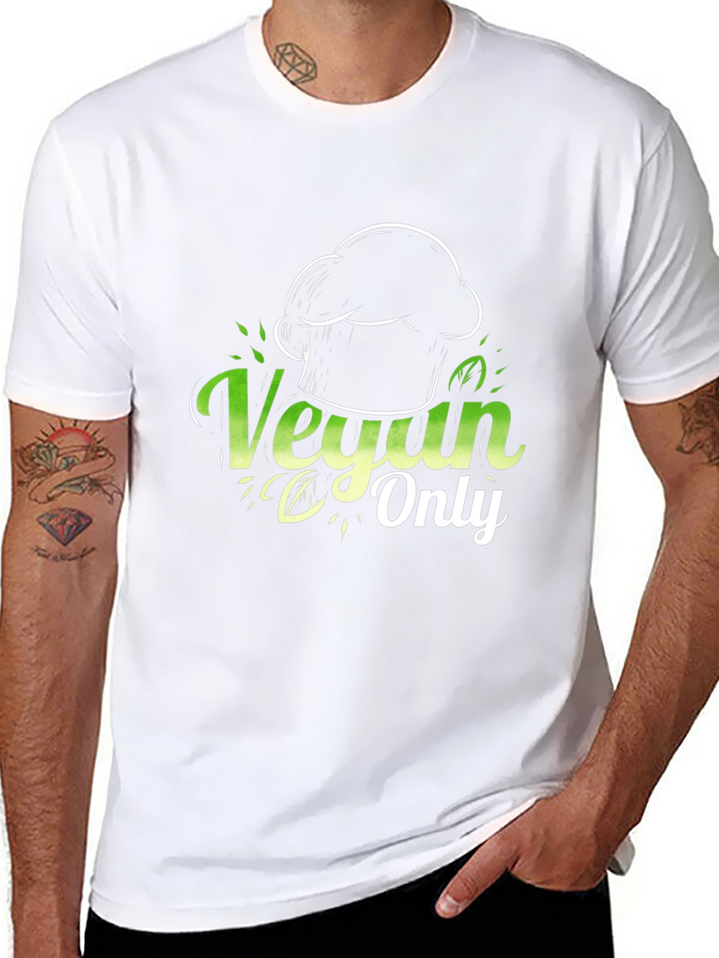 Vegan Only Chef T-Shirt - Stylish & Comfortable