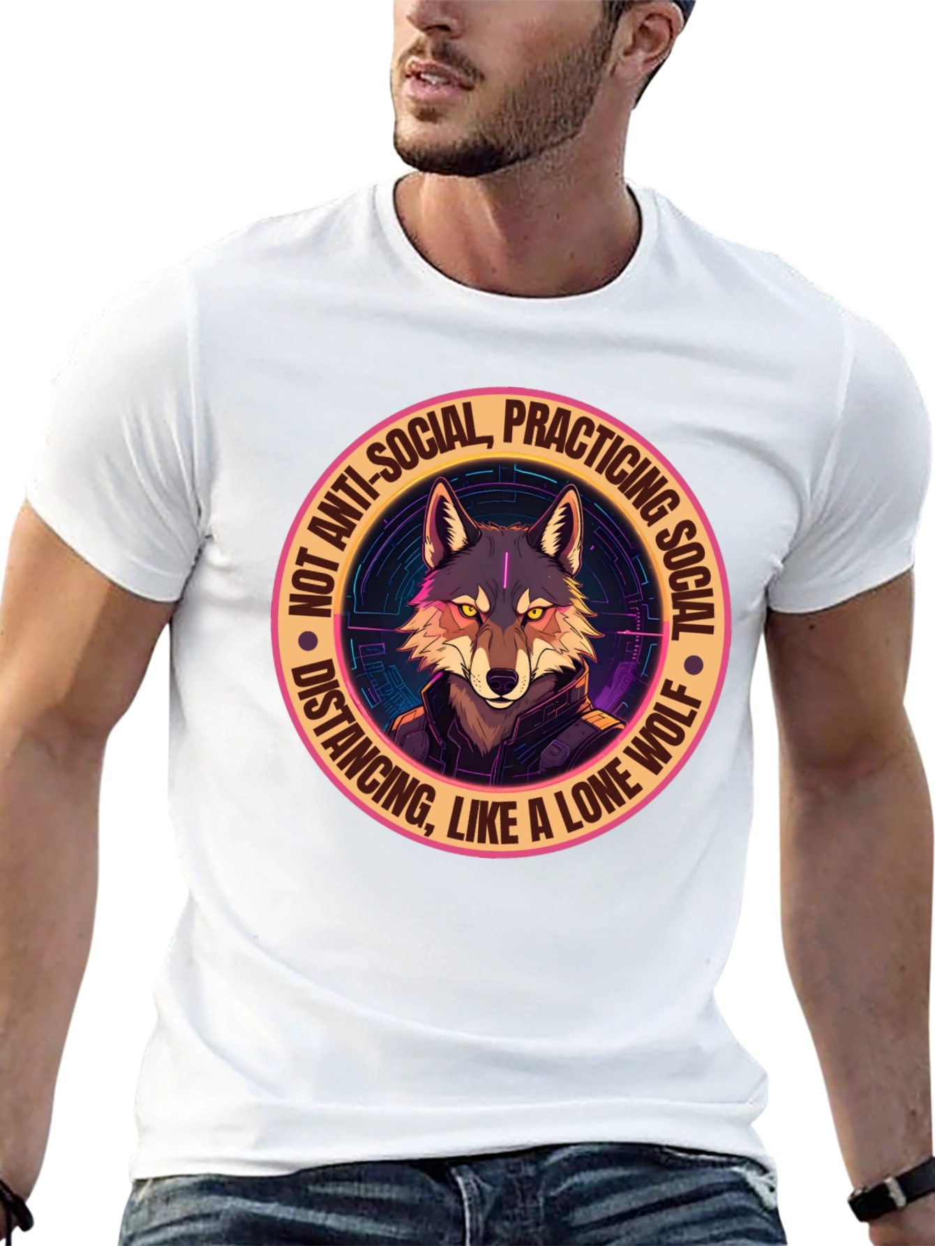 Lone Wolf Social Distancing Graphic Tee