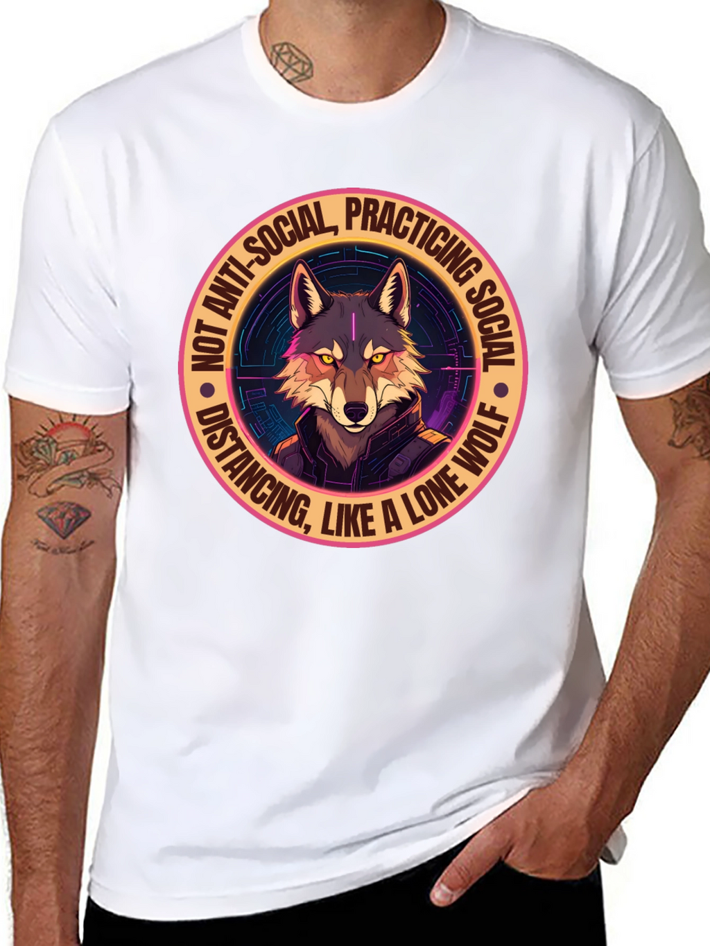 Lone Wolf Social Distancing Graphic Tee