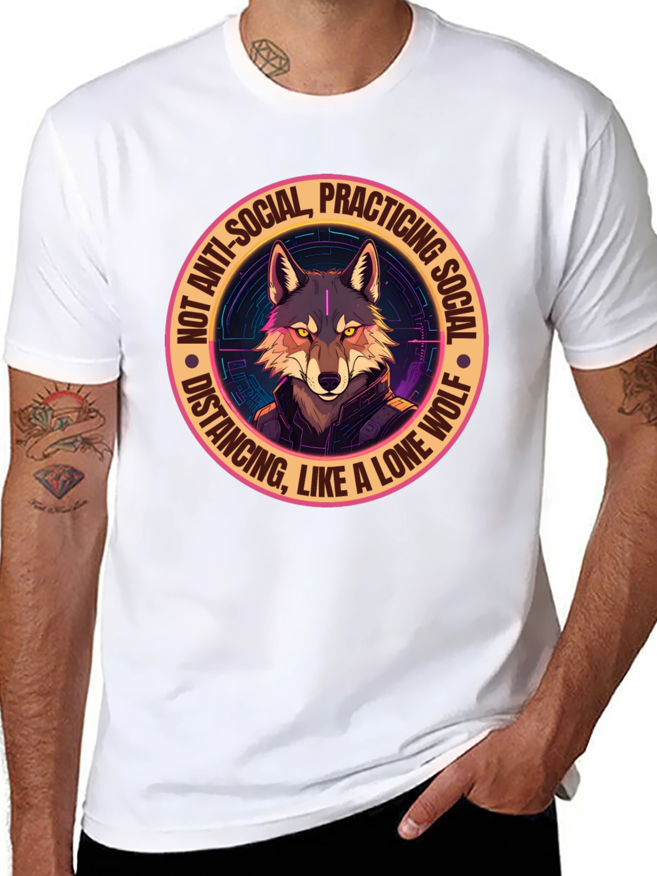 Lone Wolf Social Distancing Graphic Tee